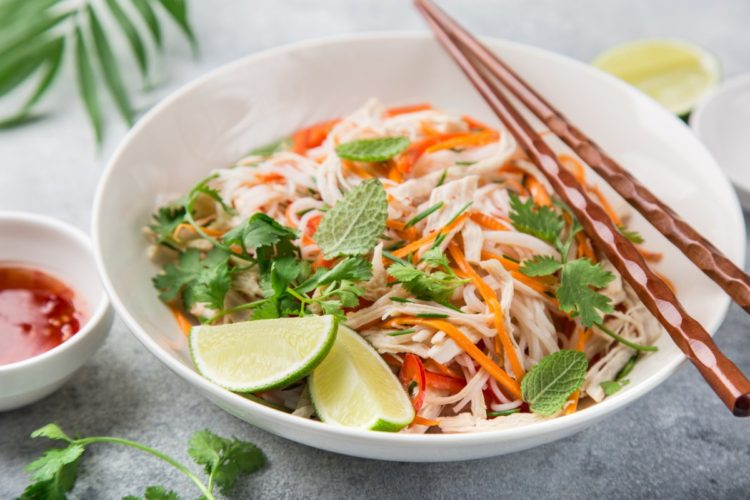 Vietnamese Chicken Noodle Salad - Grub's Up