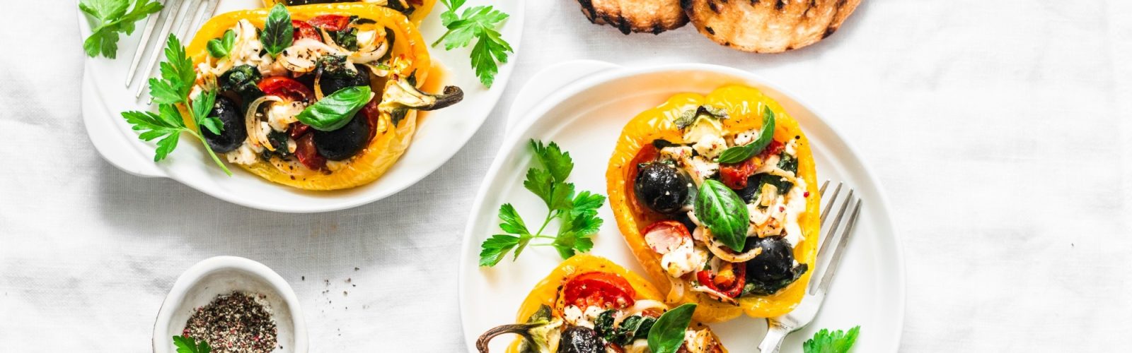 Greek stuffed capsicum - vegetarian (1)