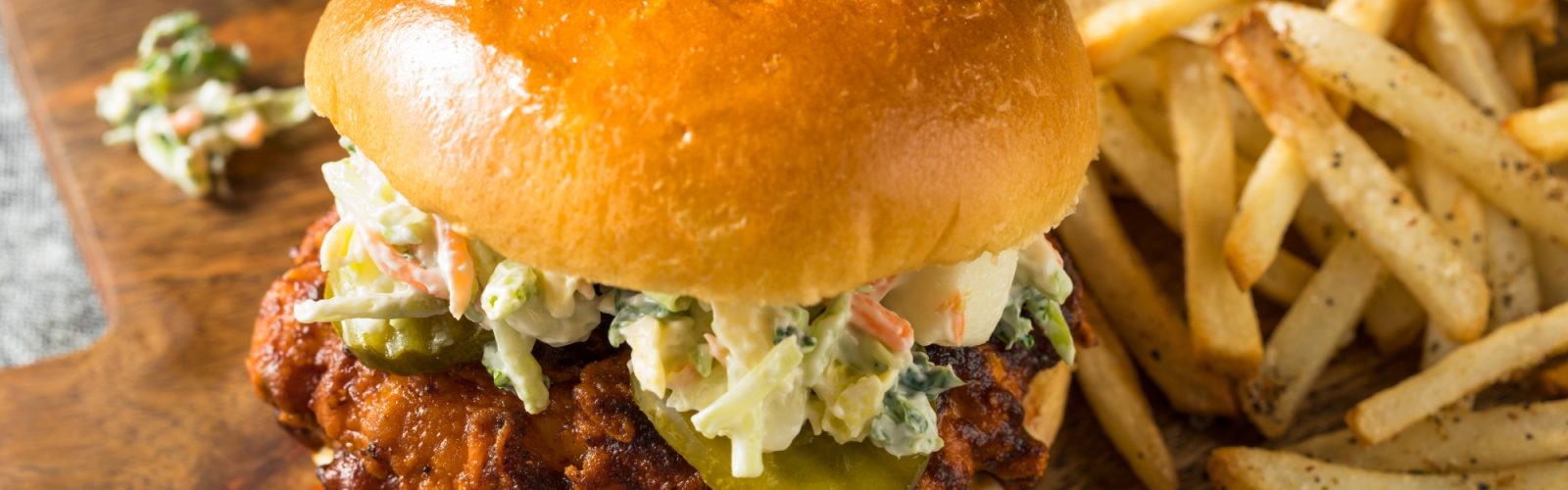 Spicy Nashville Hot Chicken Sandwich with Ranch and Pickles